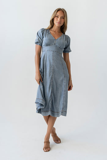 Andie Denim Midi Dress