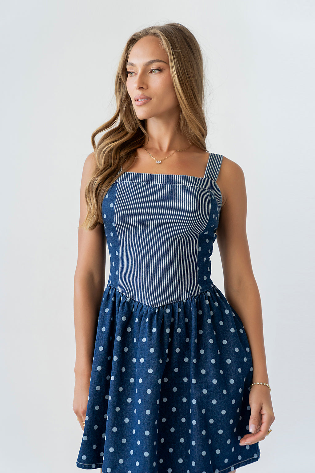 bohme denim dress Mylie Denim Maxi Dress main image 1