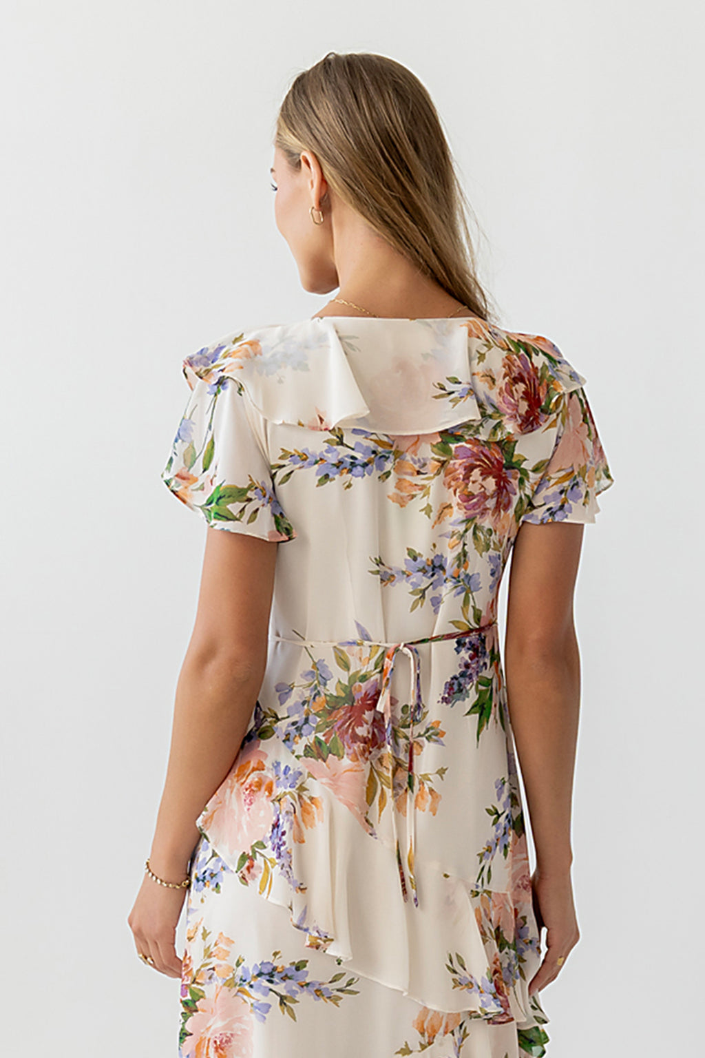 Lauren Ruffle Floral Maxi Dress Lauren Ruffle Floral Maxi Dress