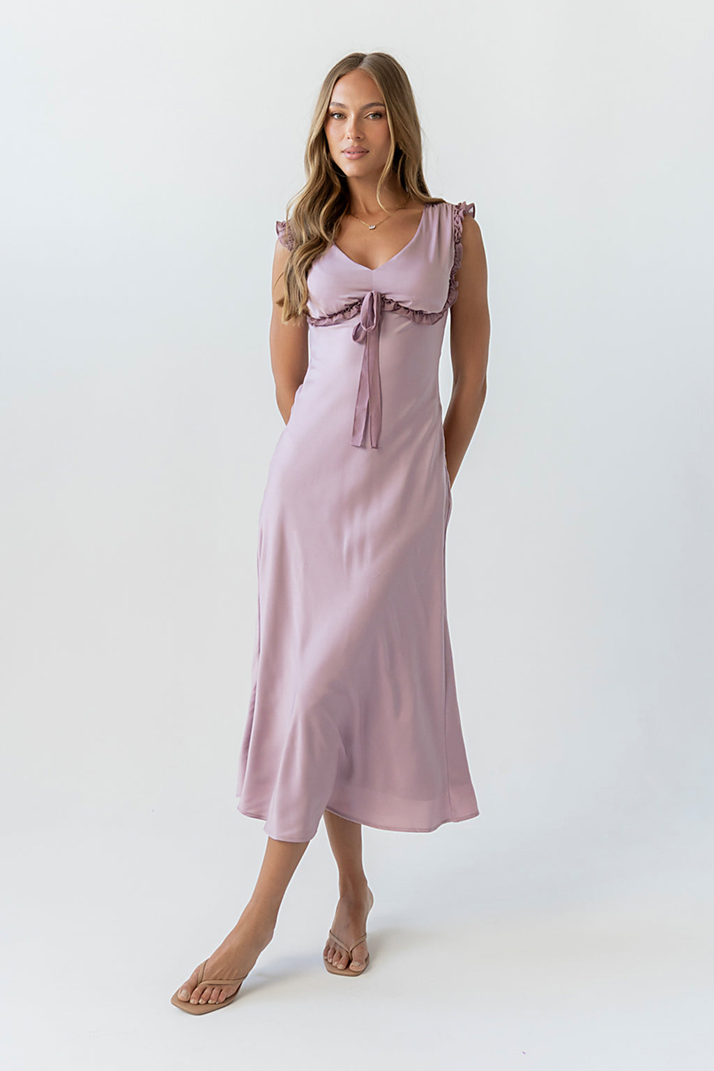 Tracey Maxi Dress in Mauve