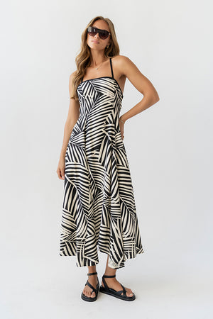 Zoelle Halter Neck Midi Dress
