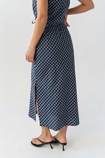 Baylor Plaid Midi Skirt