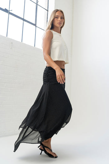 Ainsley Asymmetrical Maxi Skirt