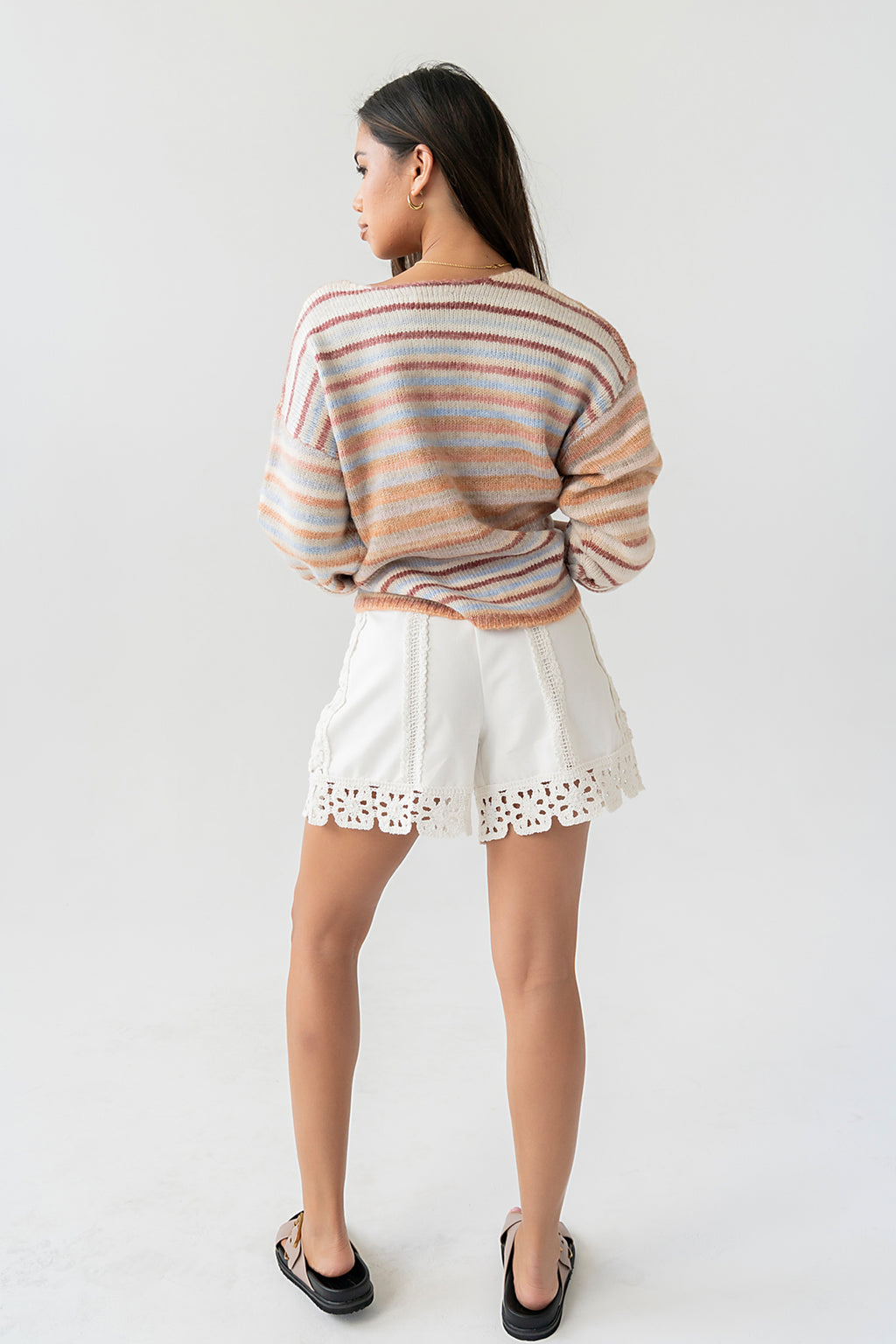 Nicole Striped Knit Sweater