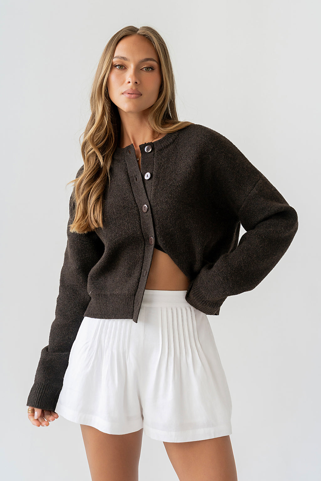 Valeria Oversized Sweater in Brown