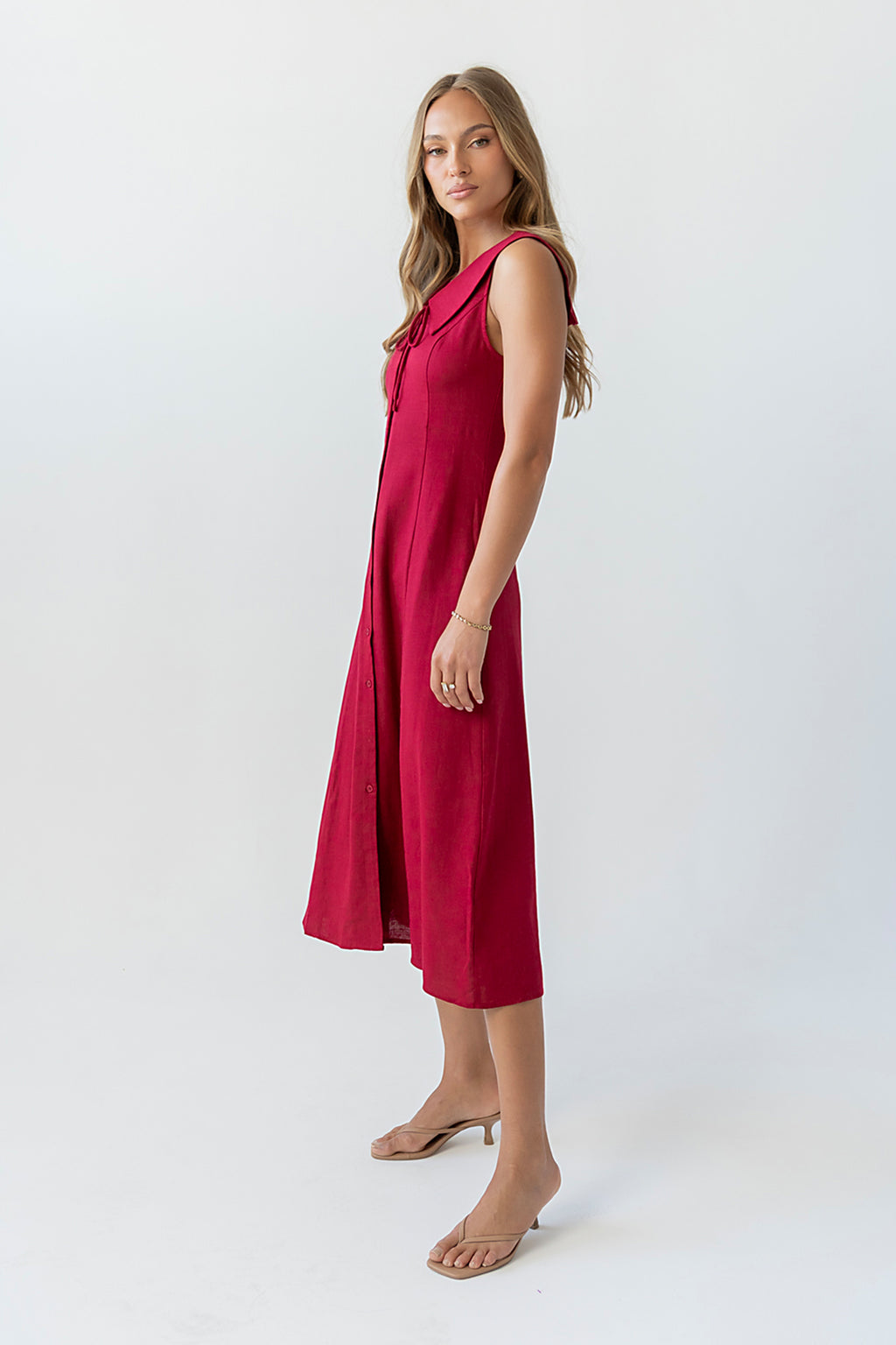 pink floral long sleeve maxi dress Luna Maxi Dress Dusty Rose/Light Brown / S