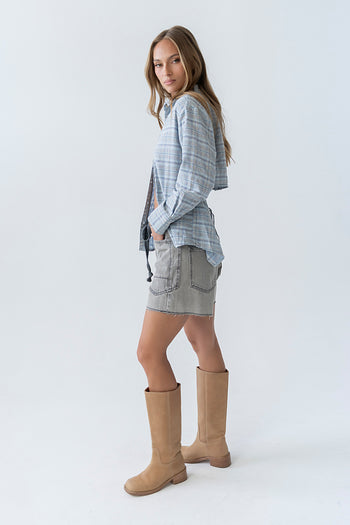 Jodie Plaid Button Up