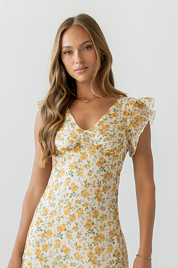 Avery Floral Midi Dress
