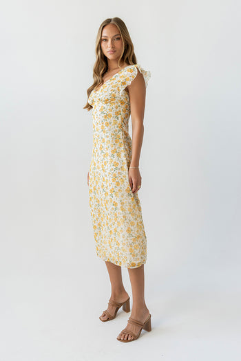 Avery Floral Midi Dress