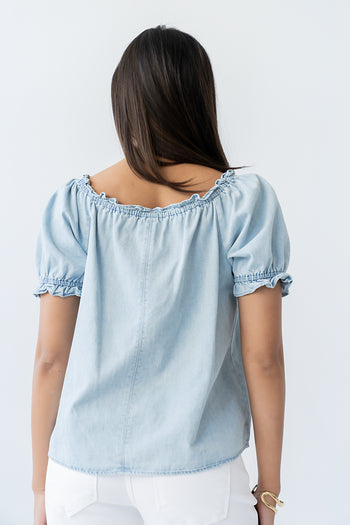 Charlotte Denim Blouse