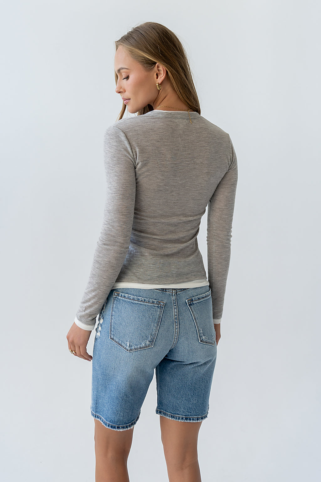 Danika Denim Bermuda Shorts