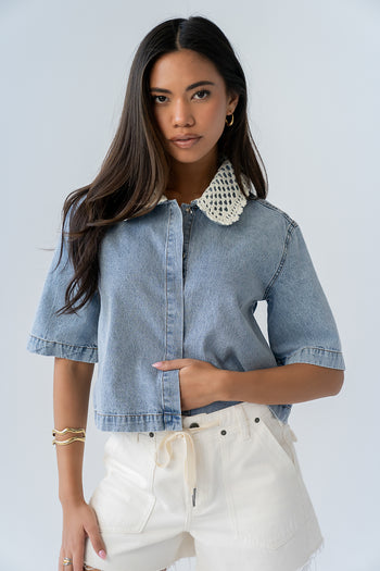 Pierce Denim Blouse