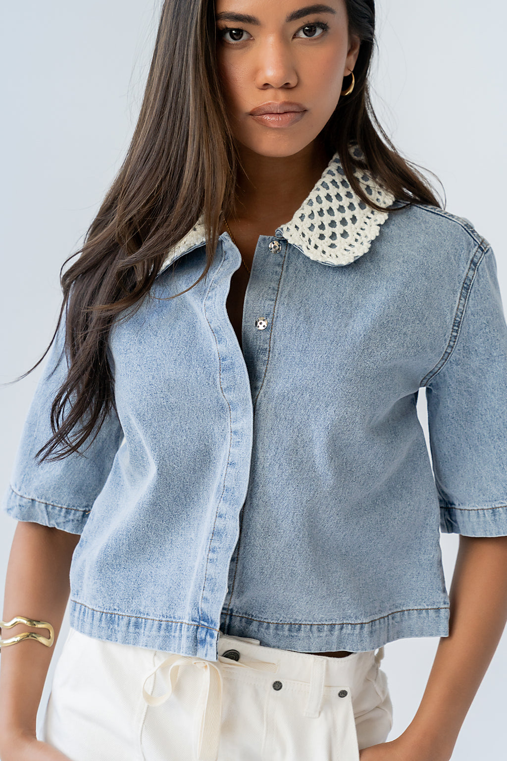 Pierce Denim Blouse