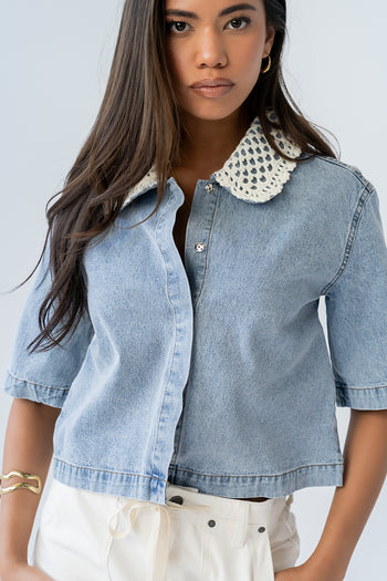 Pierce Denim Blouse