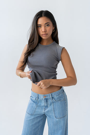 Huxley Tank in Blue - FINAL SALE