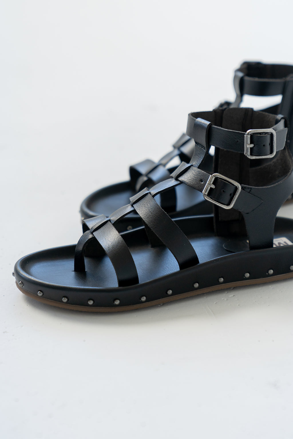 Martin Strappy Sandals in Black
