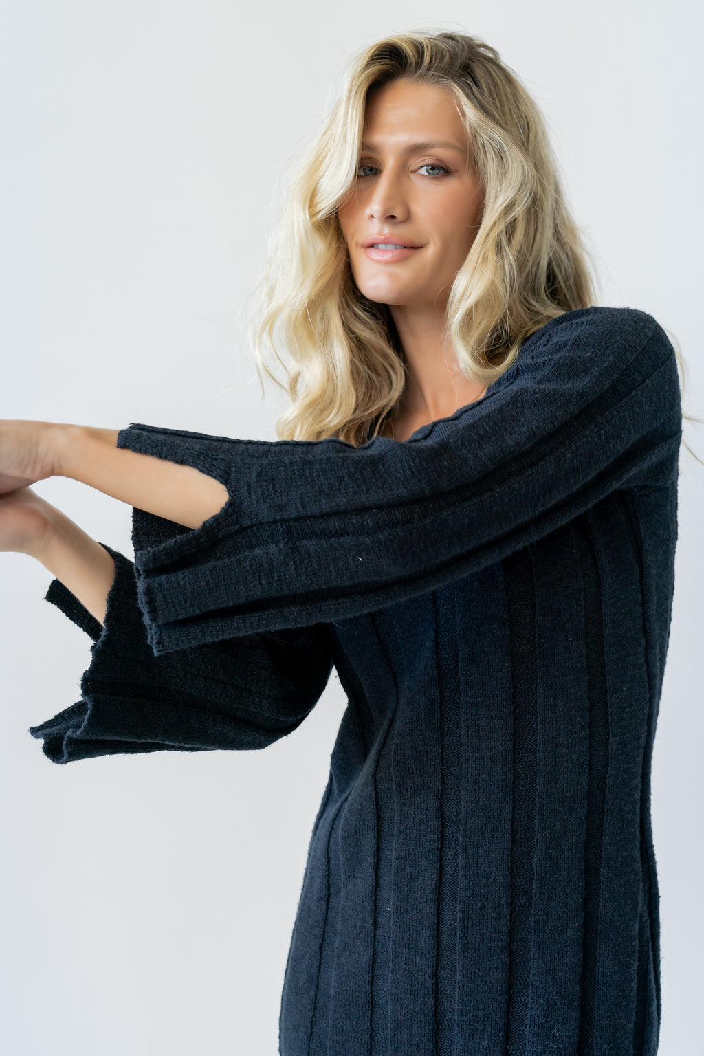 Camile Ribbed Sweater Dress - FINAL SALE