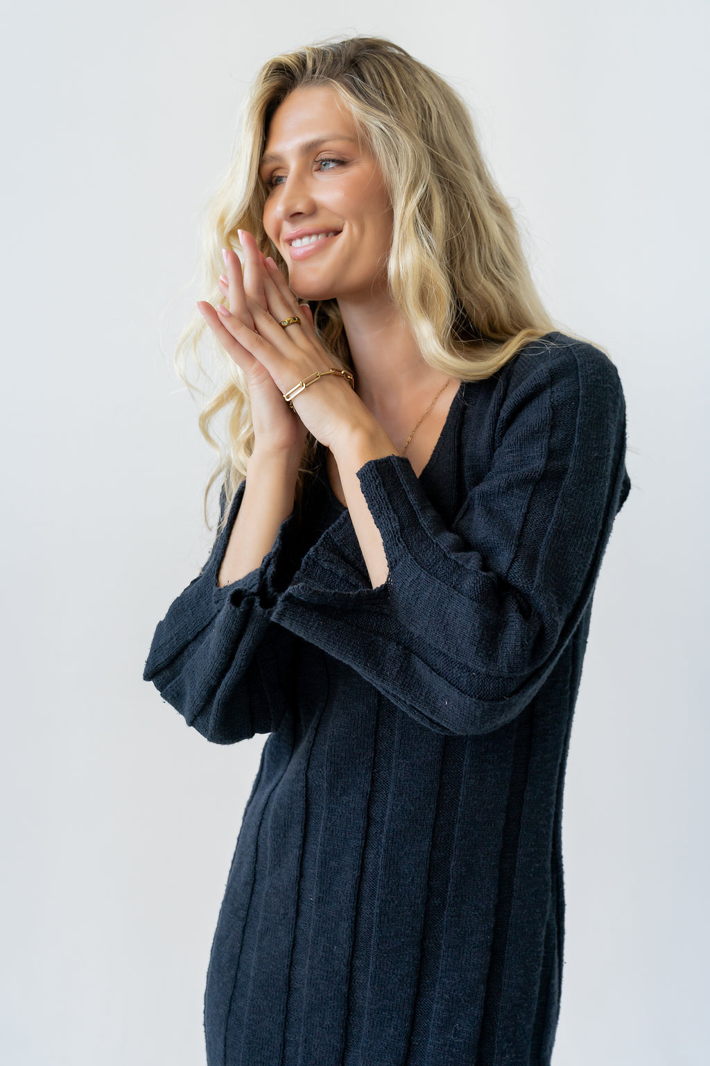 Camile Ribbed Sweater Dress - FINAL SALE