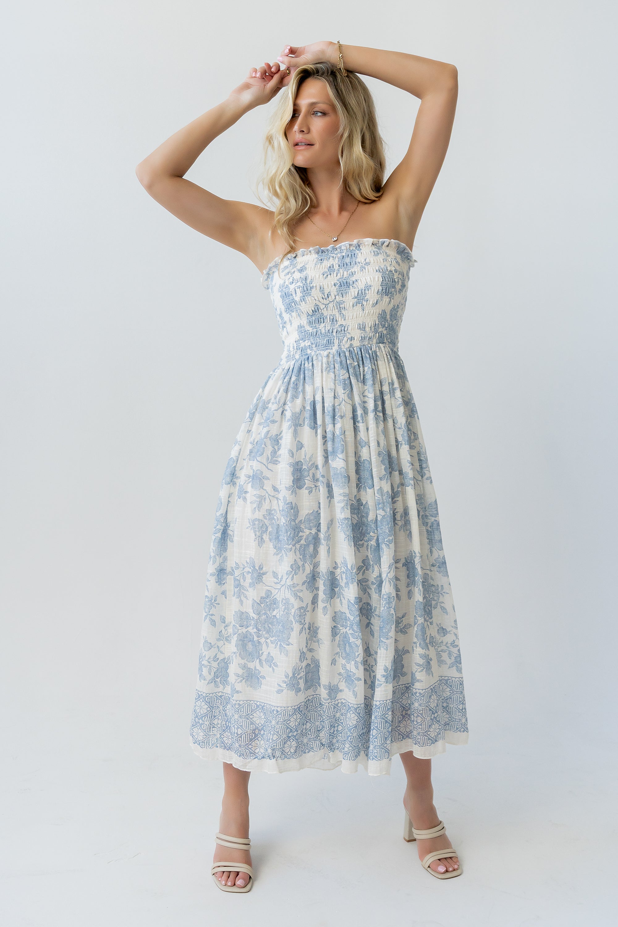 deep v midi dress Palermo Deep V Midi Dress