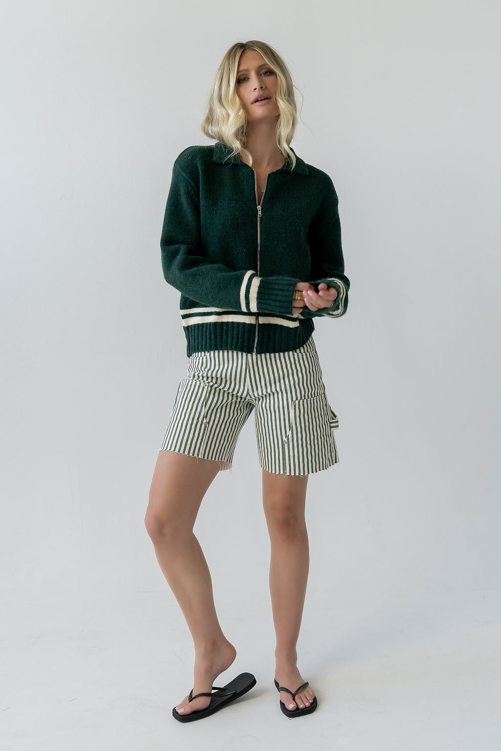 Polly Knit Jacket in Green