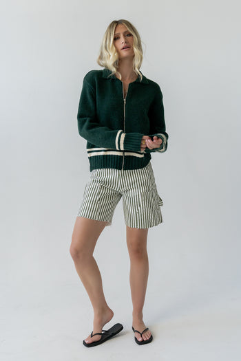 Polly Knit Jacket in Green