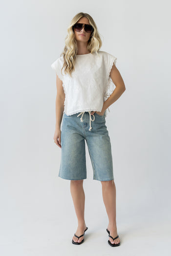 Shawn Denim Bermuda Shorts