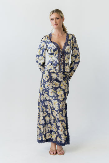 Kirsty Floral Satin Top