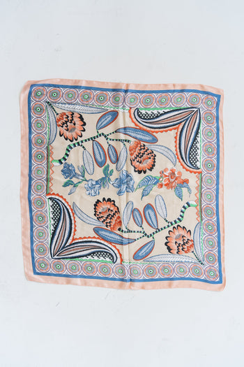 Micah Floral Bandana Scarf in Peach