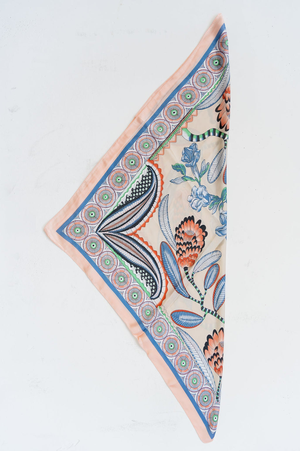 Micah Floral Bandana Scarf in Peach