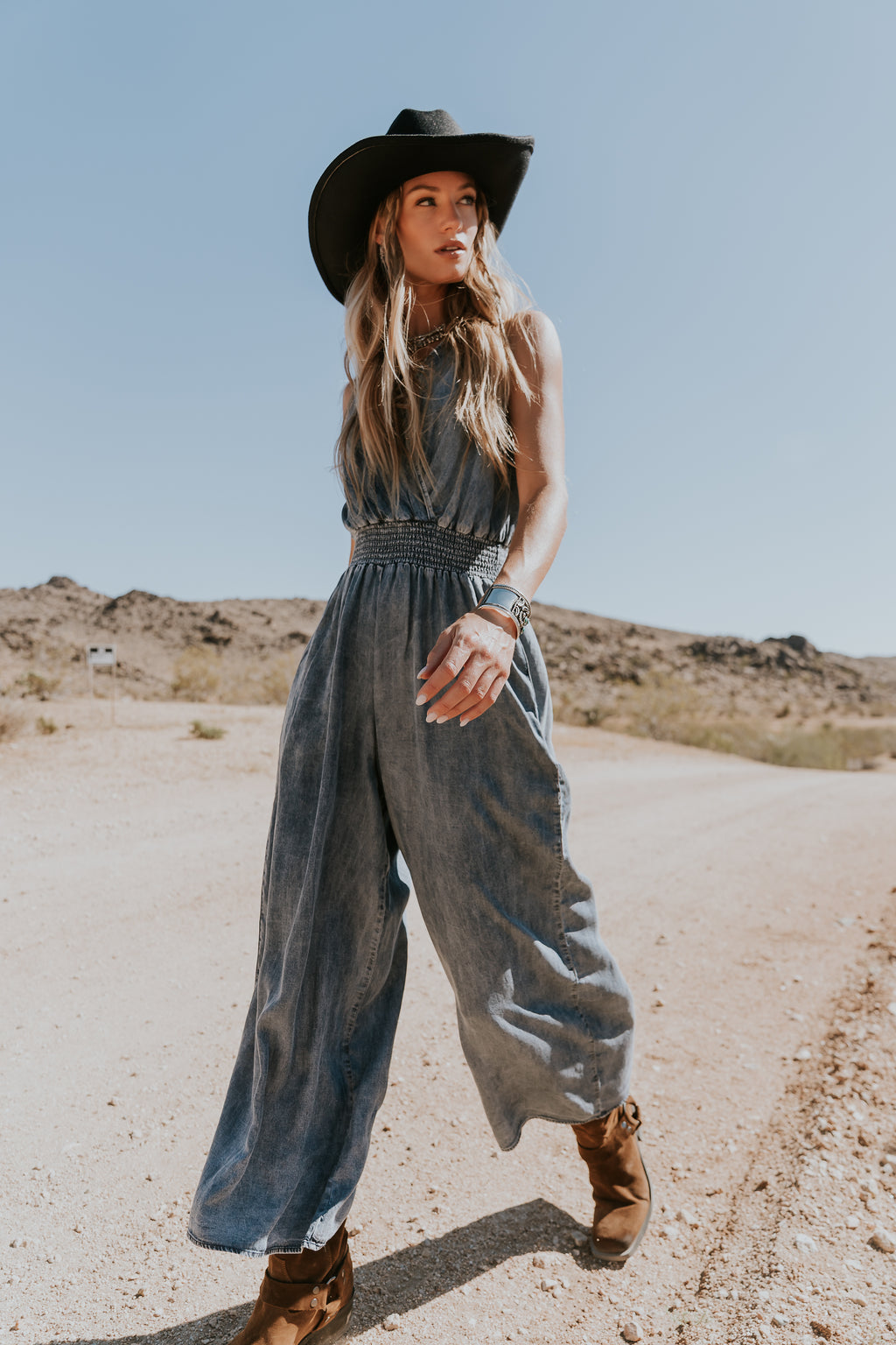 Kasie Smocked Jumpsuit