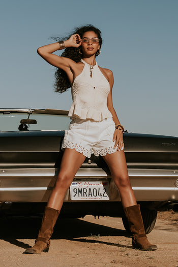 Timmy Crochet Halter Top