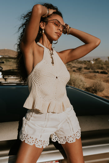 Jessie Crochet Trim Shorts