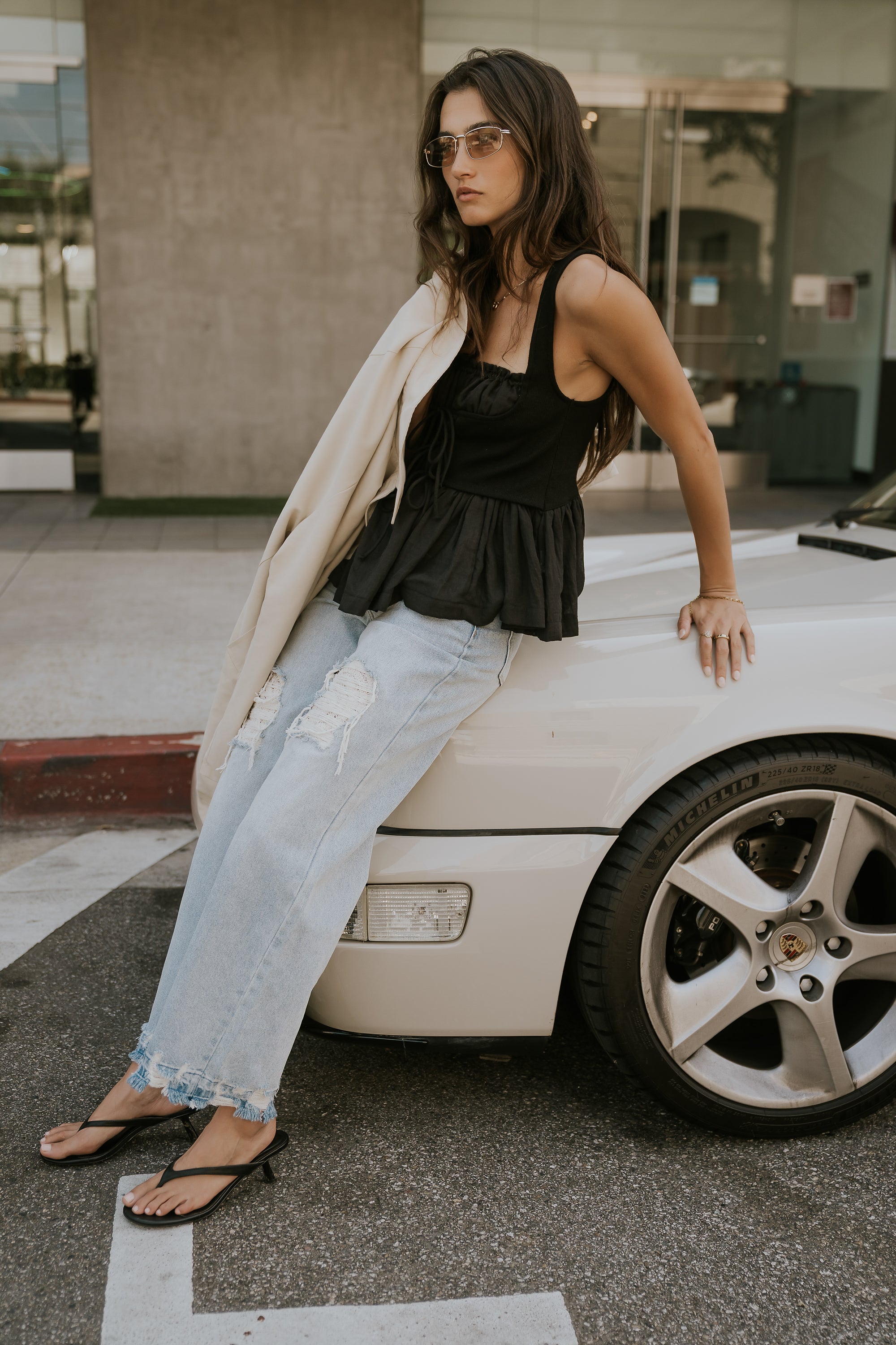 Marvin Crochet Wide Leg Jeans - FINAL SALE