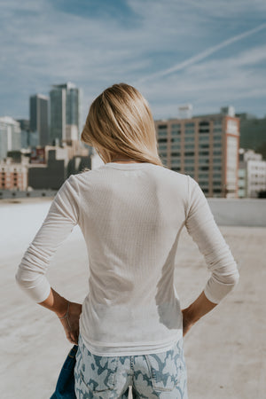 Brinley Layered Top in Bone