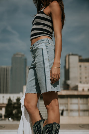 Dylan Two-Toned Bermuda Shorts