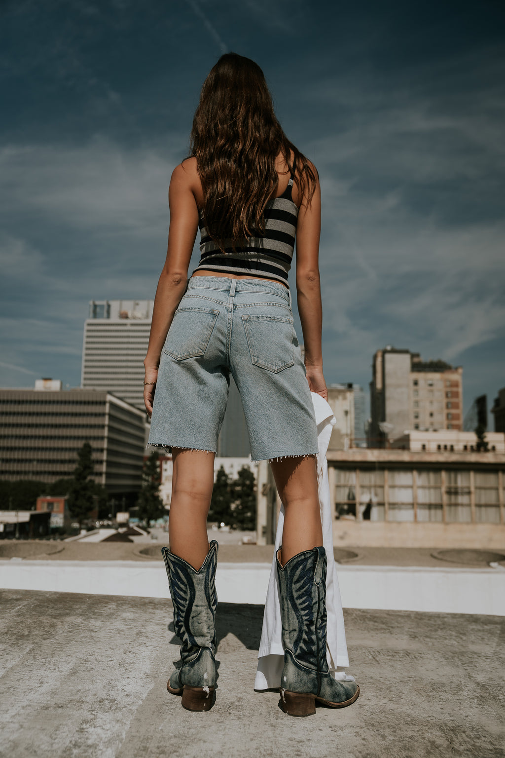 Dylan Two-Toned Bermuda Shorts