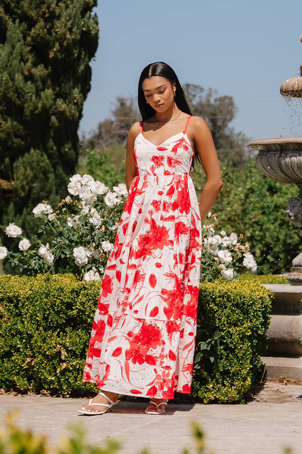 Annika Embroidered Maxi Dress