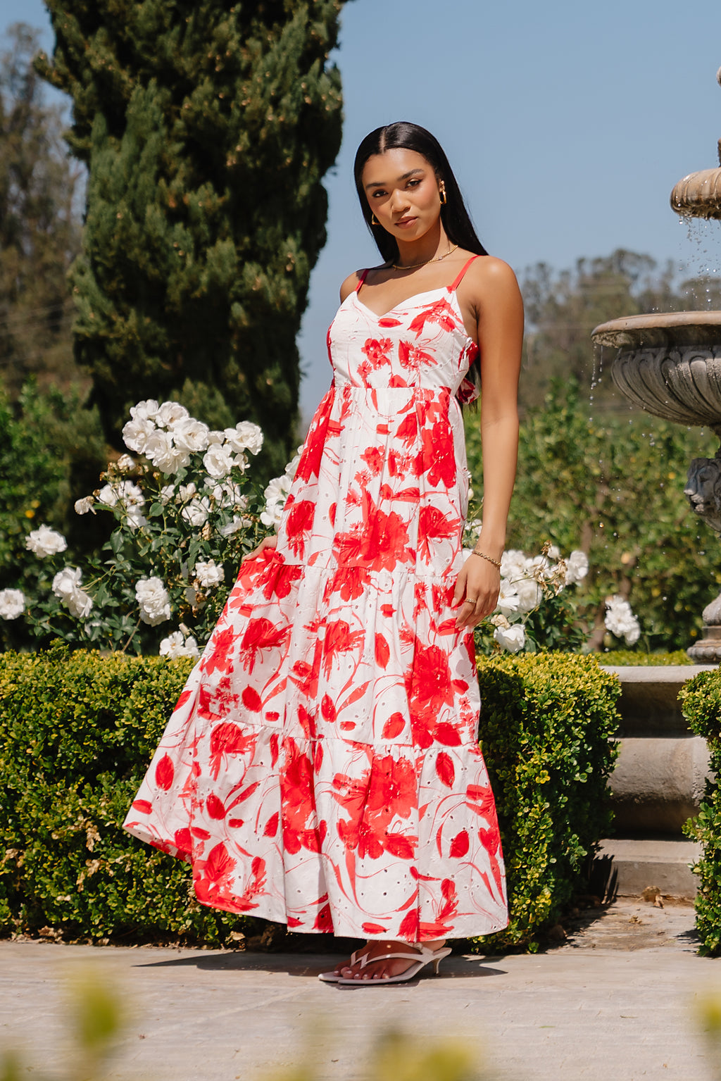 Annika Embroidered Maxi Dress