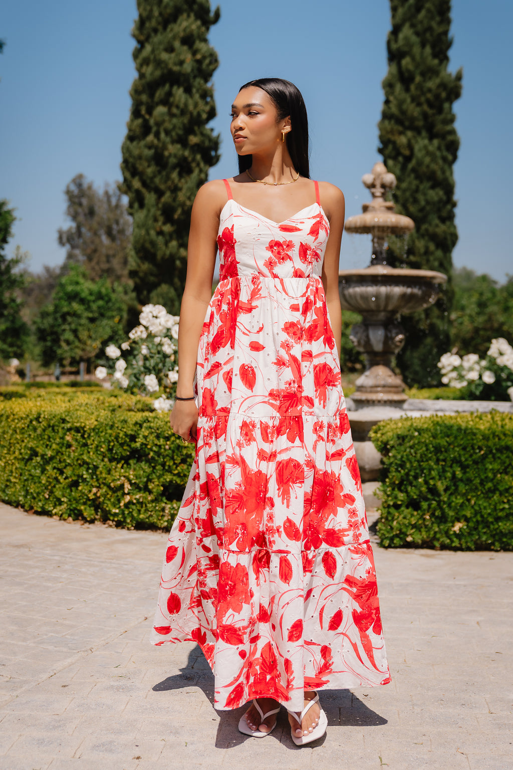 Annika Embroidered Maxi Dress