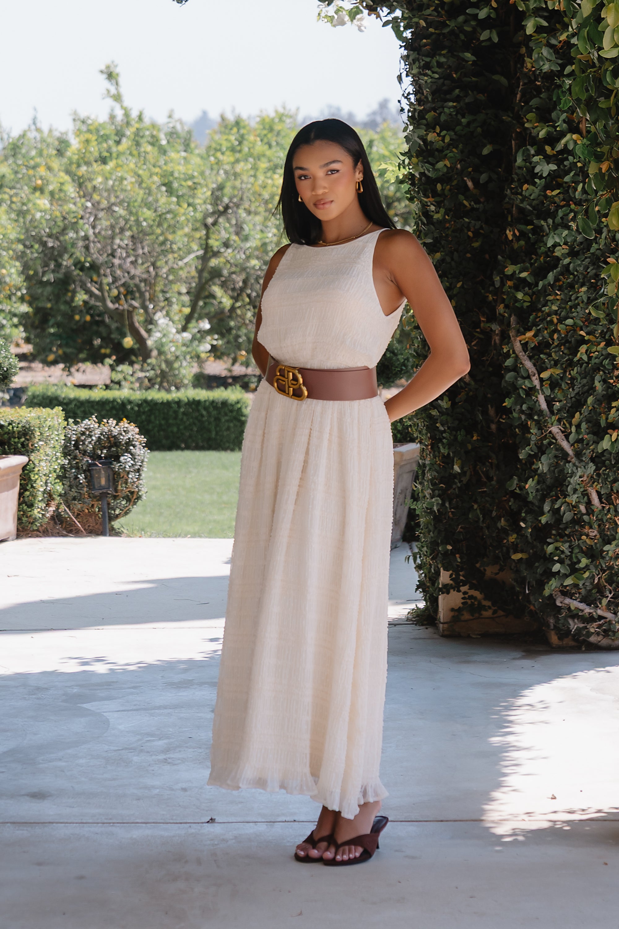 textured cream dress Endless Rose