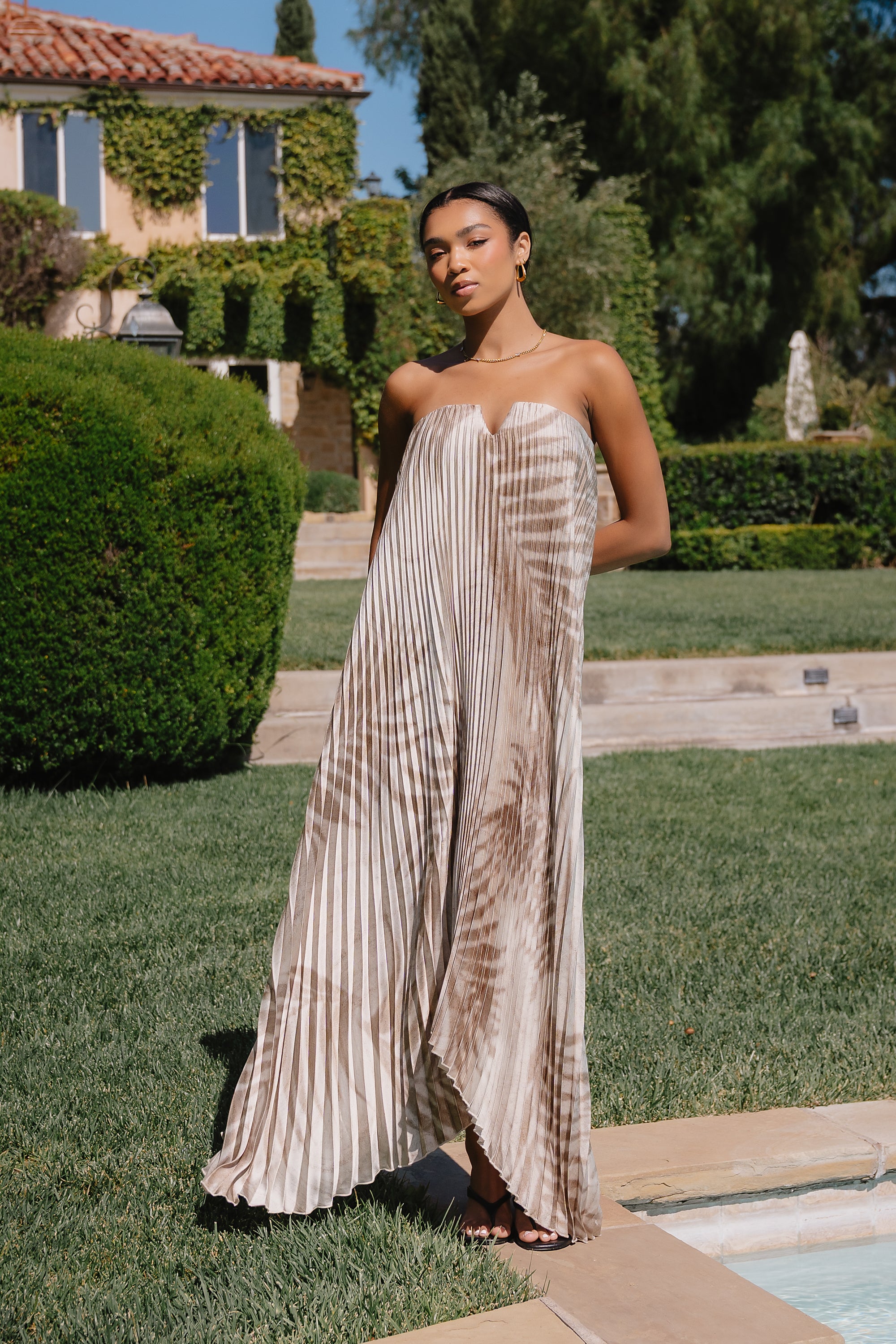 Brandie Accordion Maxi Dress - FINAL SALE