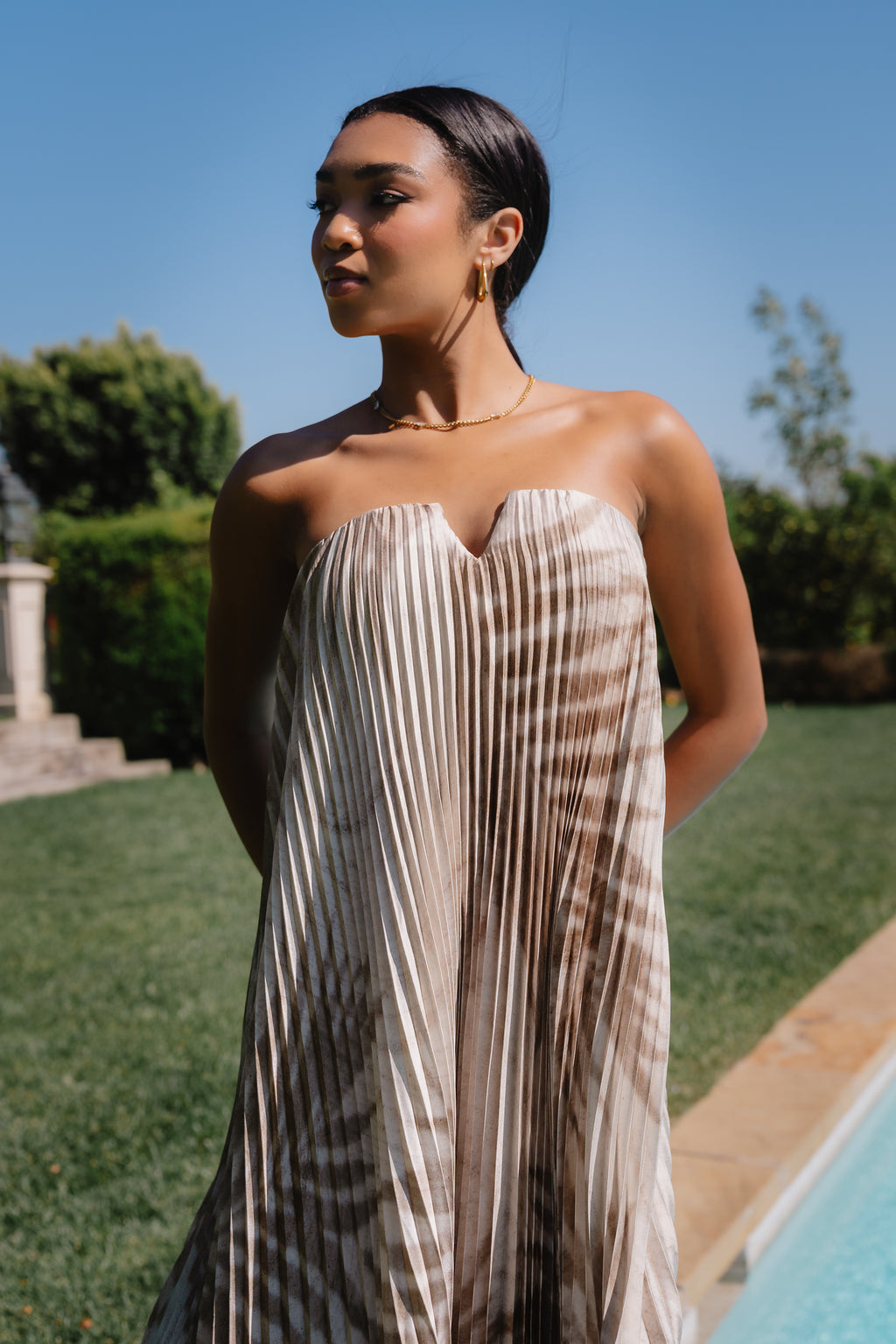 Brandie Accordion Maxi Dress