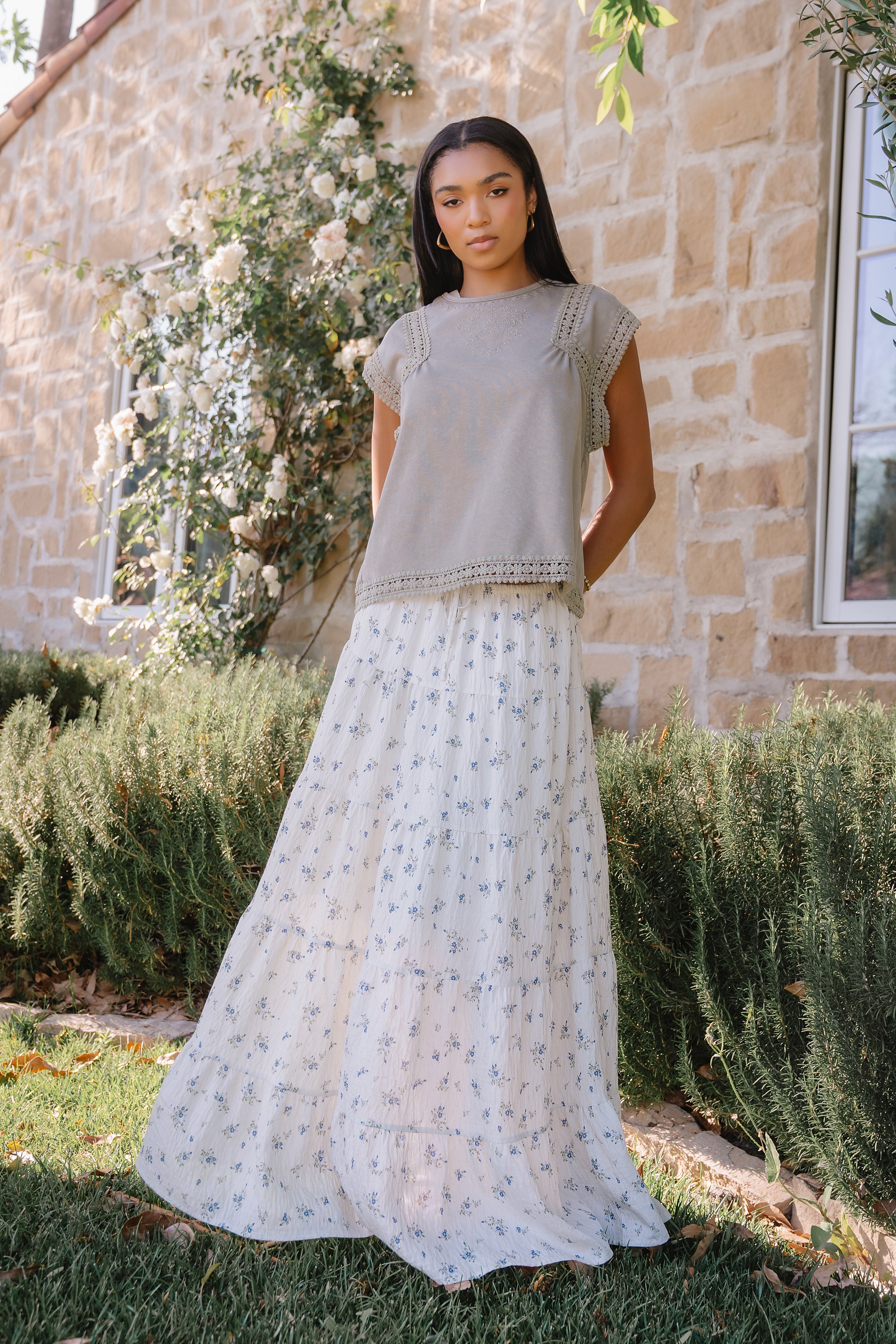 Jordie Floral Maxi Skirt - FINAL SALE