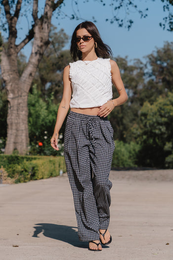 Mellie Ruffle Top in Off White