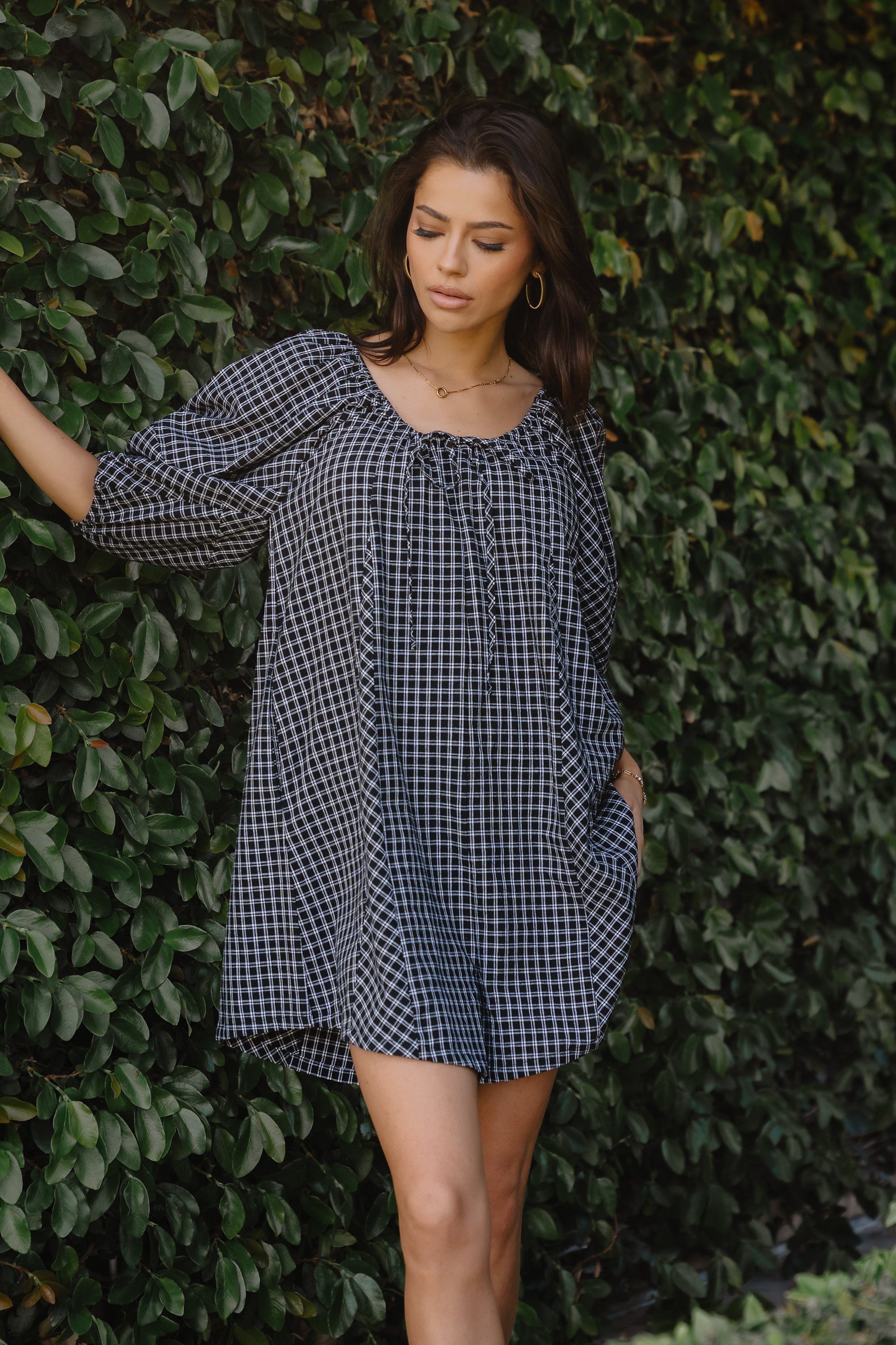 Janika Plaid Romper - FINAL SALE