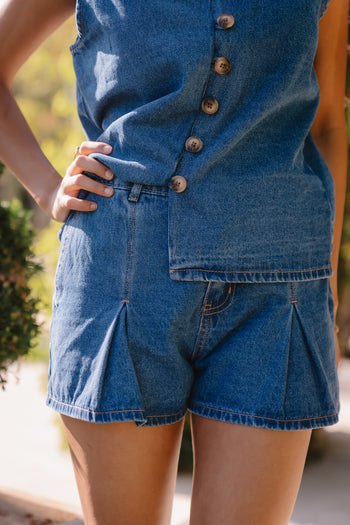 Paula Pleated Shorts