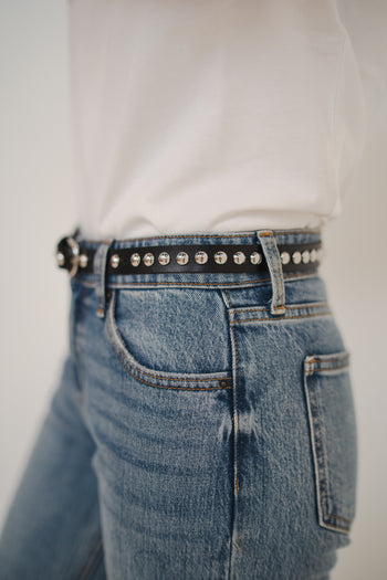 Alesha Studded Belt in Black