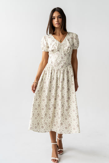 Trish Floral Midi Dress
