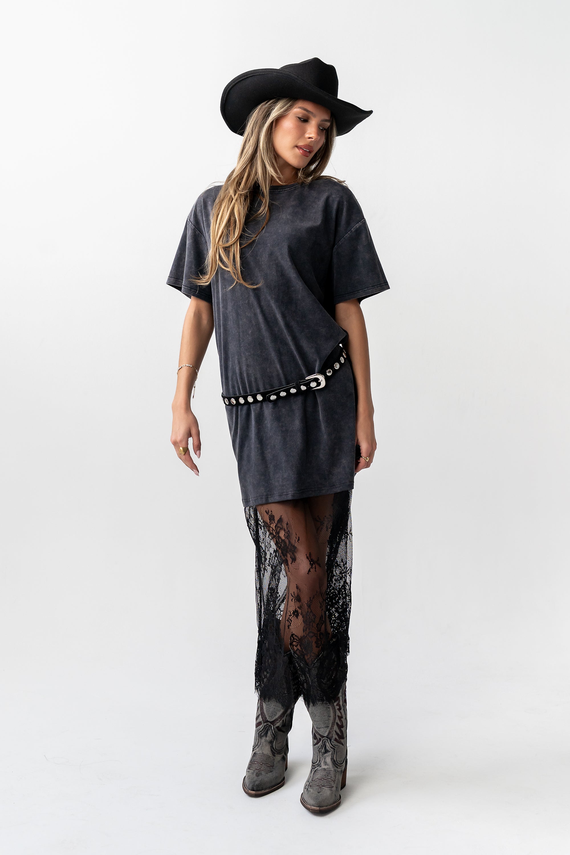 tea shirt dresses Hexagon Organic Cotton T-Shirt Dress White Shirt Maxi Dress Hattie Jersey T - shirt