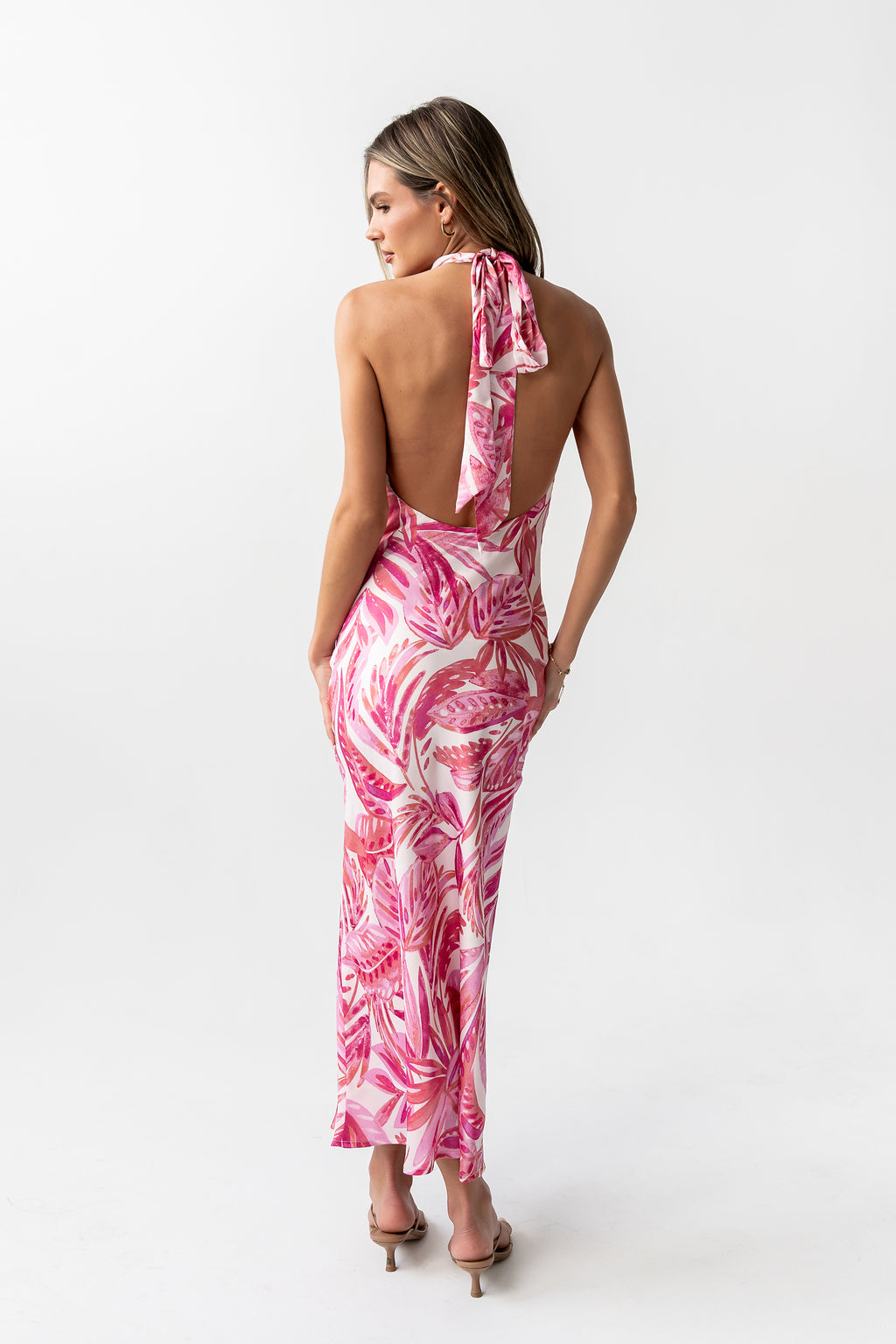Lacy Halter Maxi Dress
